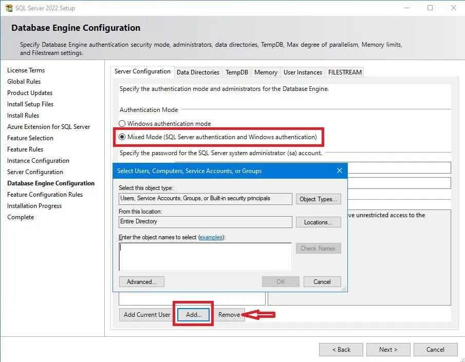 Database-engine-Configuration