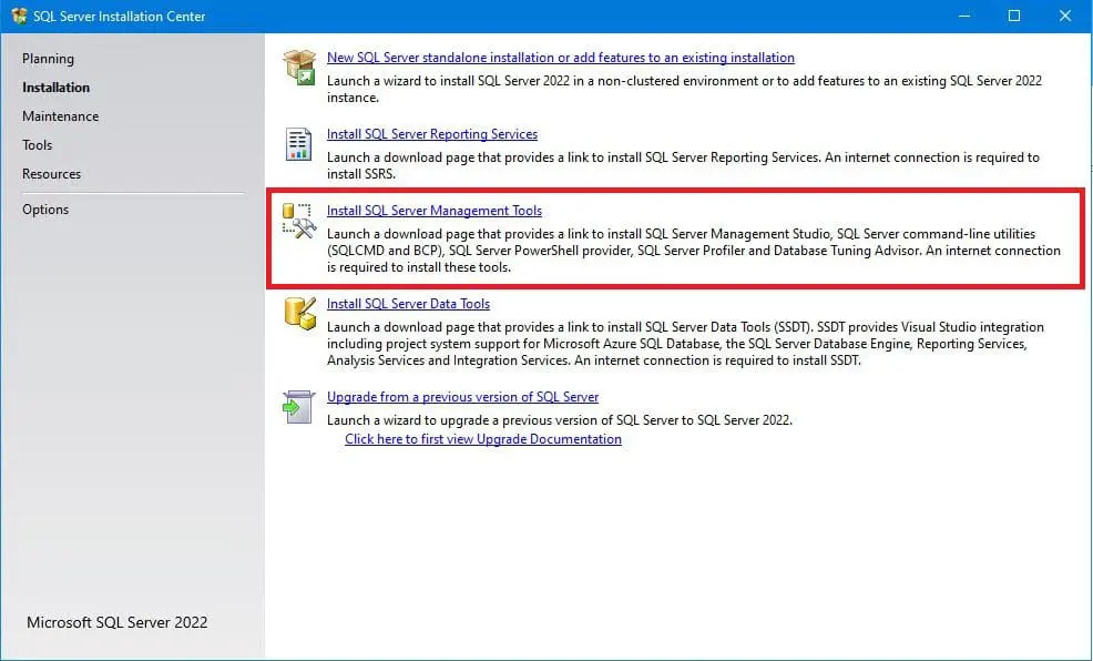 Install-SQl-Server-Management-Tool