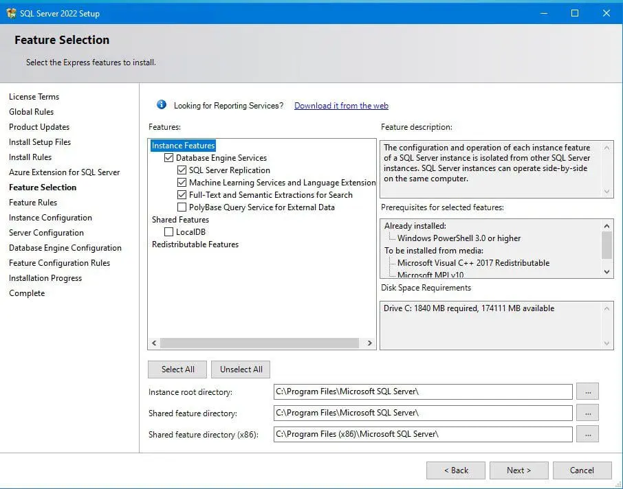 SQL-Server-Feature-Installation