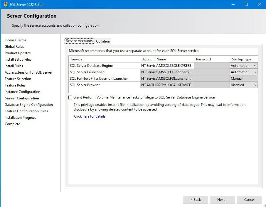 Server-configuration-SQL