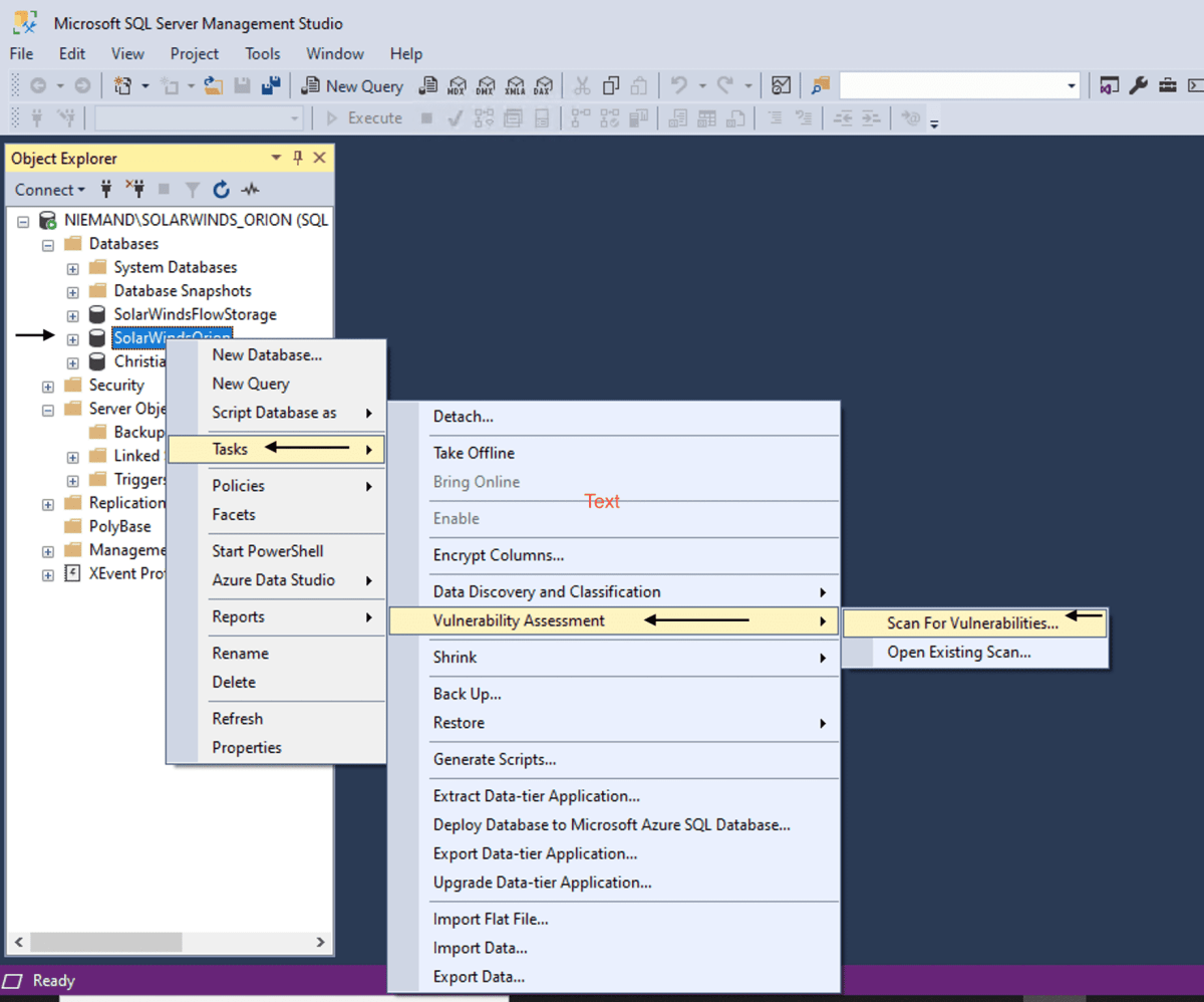 Sql Scan How to perform vulnerability scan on Microsoft SQL Server ...