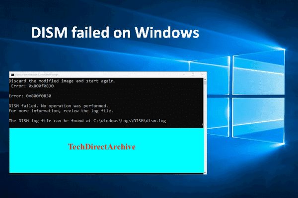 dism failed errors windows thumbnail 1