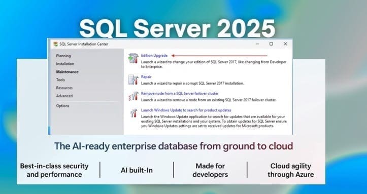 How to upgrade to SQL Server 2025