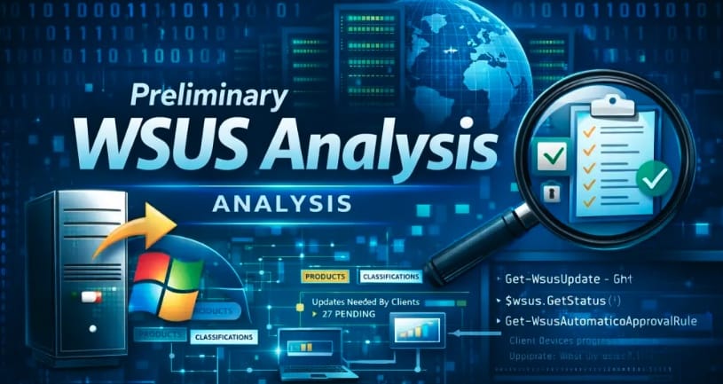 WSUS Analysis and Initial Assessment