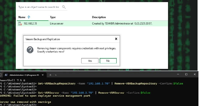 Remove Orphaned VHR Repository