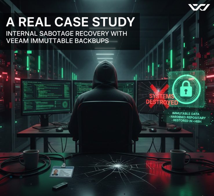 A real case of internal sabotage and recovery