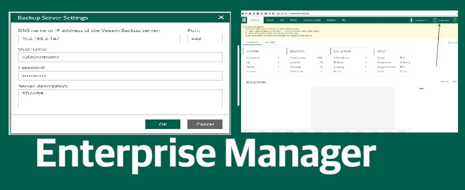 VBEM Licensing And Backup Server