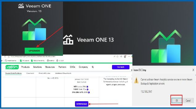 Veeam One V13 Upgrade