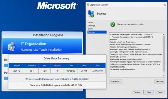 PCI Driver Error: Connection to Deployment Share could not be made