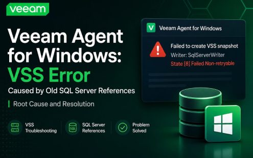 Veeam Agent for Windows: VSS Error Caused by Old SQL Server References