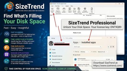 SizeTrend: A Fast Windows Disk Space Analyzer for Storage Analysis