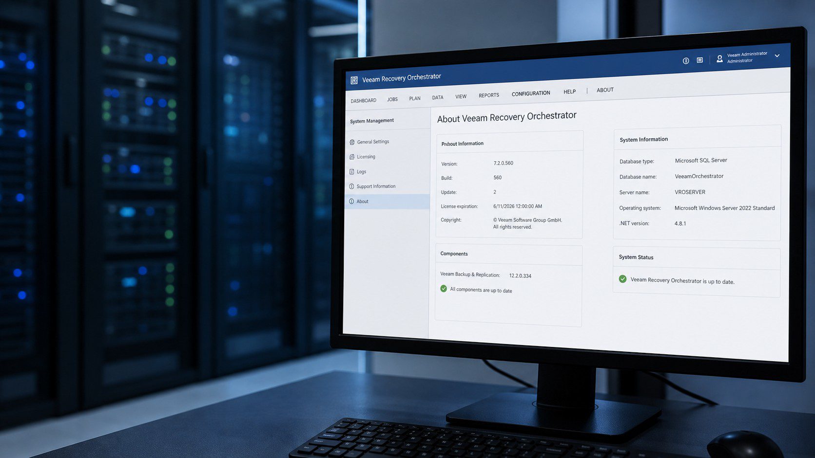 In-place upgrade of Veeam Recovery Orchestrator to version 13.1